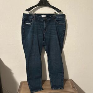 Lane Bryant size 20 mid rise stretch blue skinny jeans